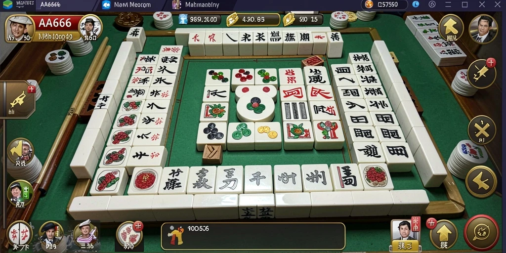 Tampilan gameplay Mahjong yang menarik dan penuh tantangan.
