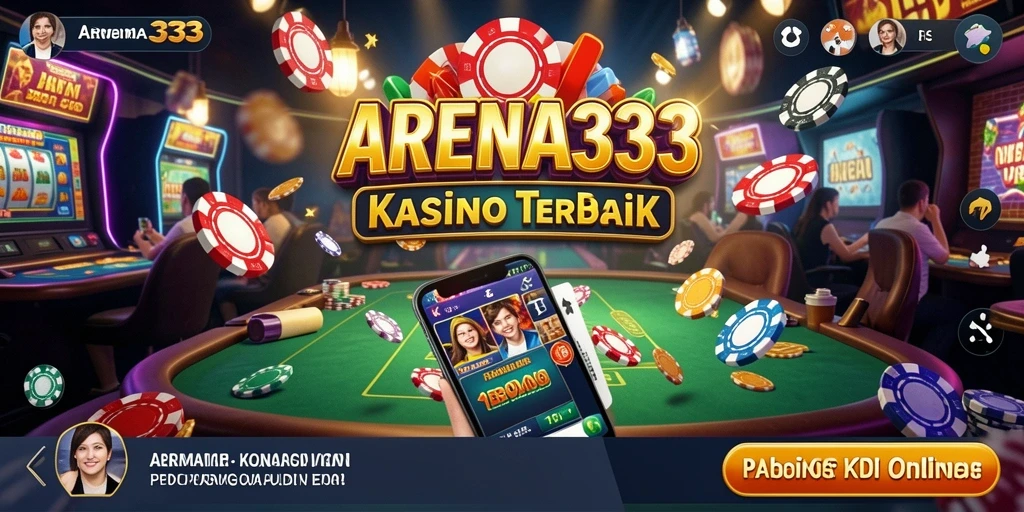 Tangkapan layar menampilkan gameplay seru di ARENA333 dengan dealer langsung.