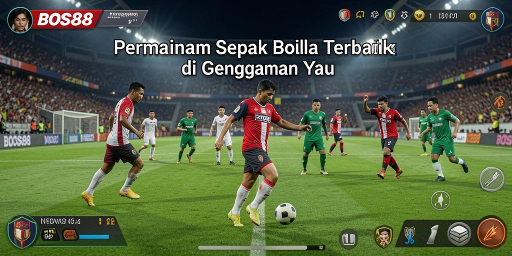 Gameplay mendebarkan di lapangan dengan tim favorit Anda.