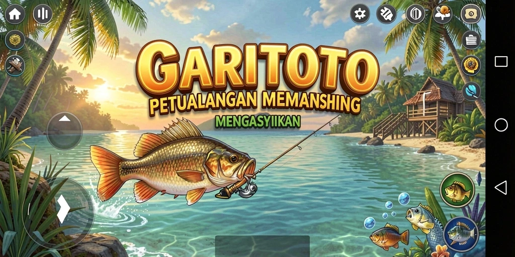 Screenshot GARITOTO menampilkan gameplay memancing yang seru dan interaktif.