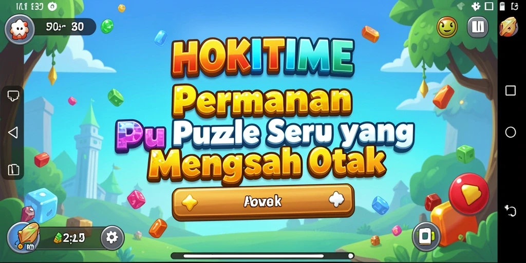 Screenshot gameplay HOKITIME menampilkan keseruan menyusun puzzle.