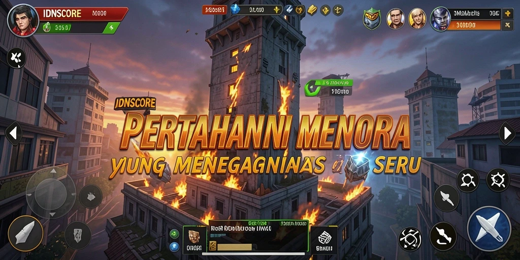 Gameplay menegangkan di IDNSCORE dengan grafik menawan.