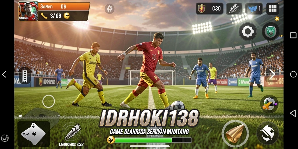 Screenshot gameplay IDRHOKI138 yang menampilkan aksi olahraga yang mendebarkan.