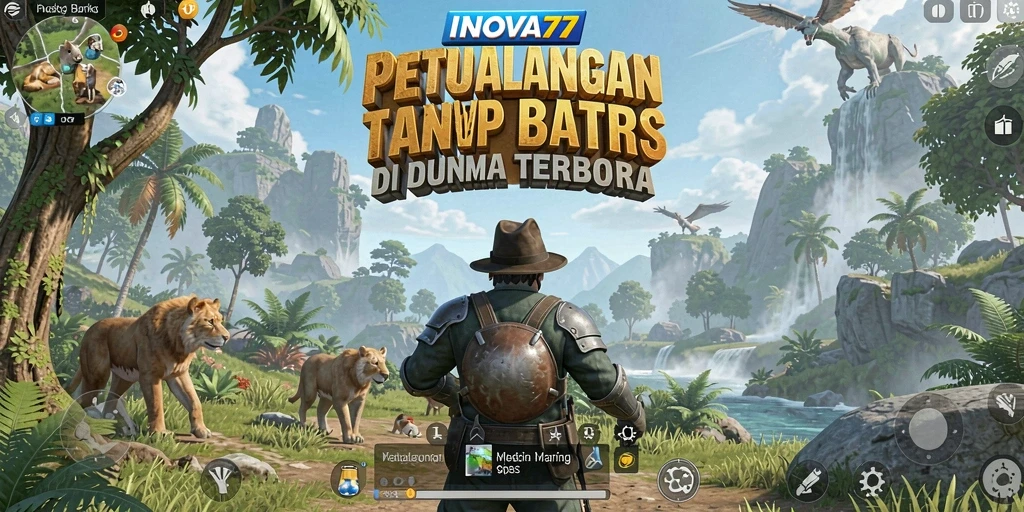 Screenshot gameplay menunjukkan dunia Open World yang luas dan menakjubkan.
