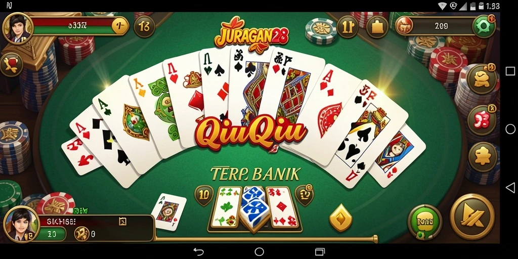 Tampilan gameplay seru JURAGAN28 saat bermain QiuQiu.