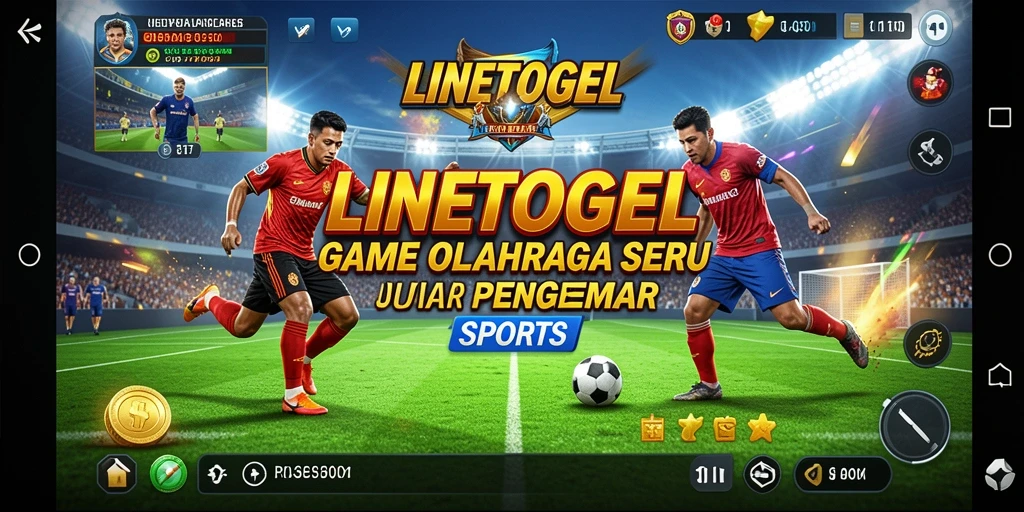 Tampilan gameplay menegangkan dari LINETOGEL dengan elemen olahraga.