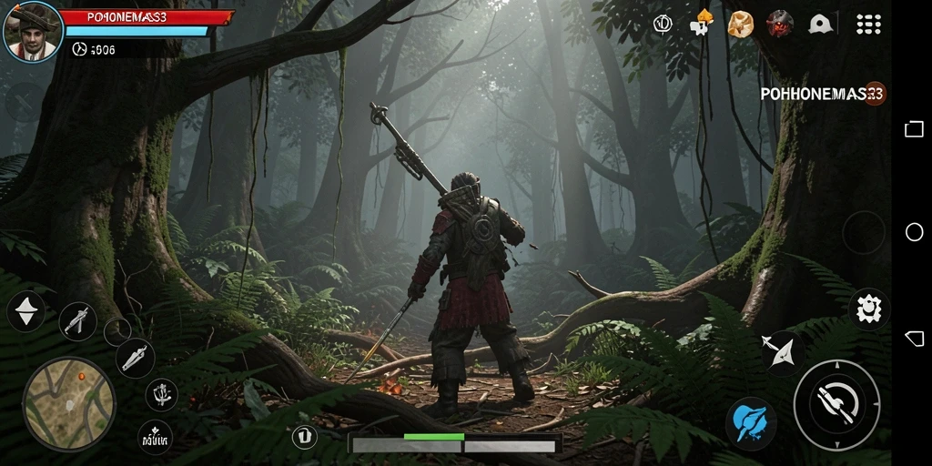 Gameplay seru dengan nuansa mencekam dalam hutan angker.