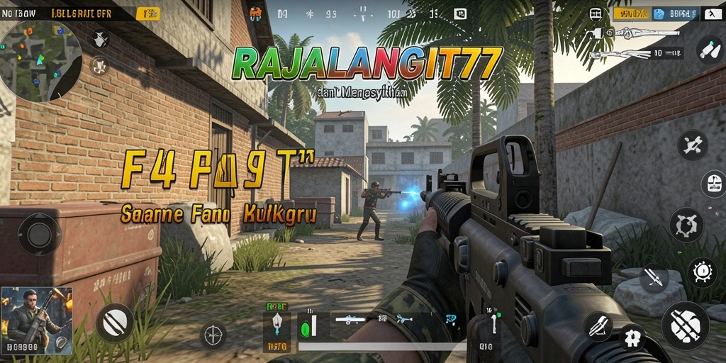 Tampilan gameplay seru dari RAJALANGIT77 dengan aksi tembak-menembak.