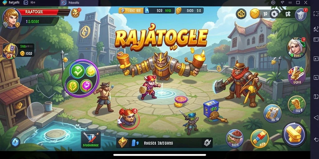 Tampilan utama aplikasi RAJATOGEL yang sederhana dan efektif.