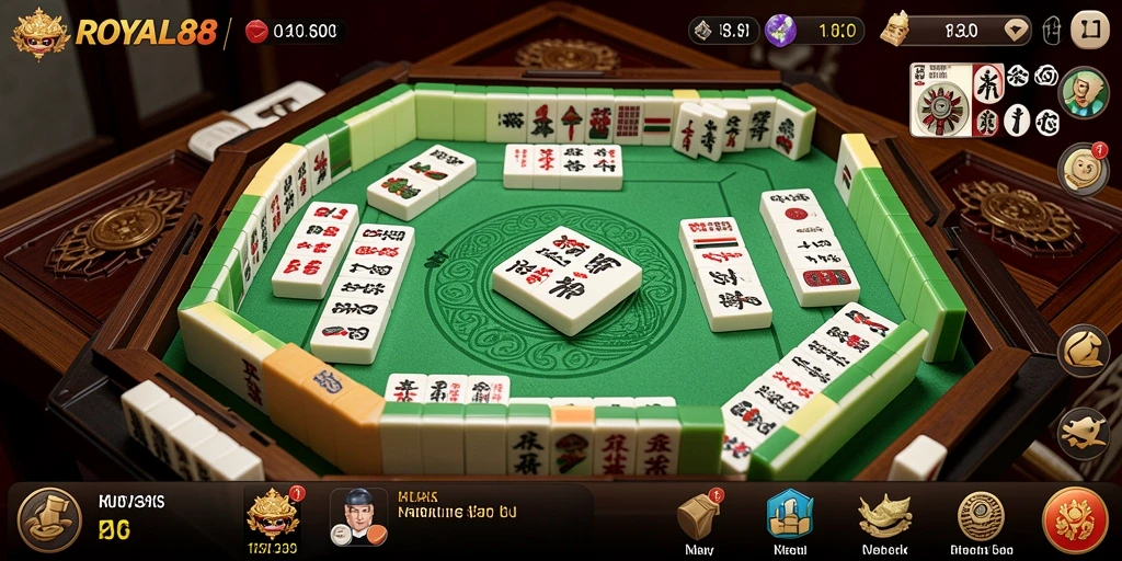Tampilan menarik gameplay ROYAL88 saat bermain Mahjong.