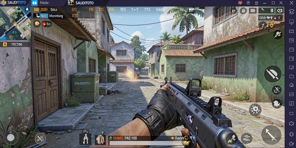 Tampilan gameplay dari SAUDITOTO yang menegangkan dan seru.