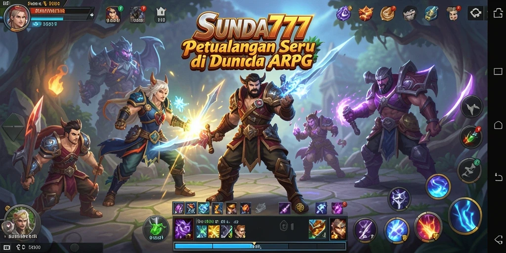 Tampilan gameplay seru dalam dunia ARPG SUNDA777.