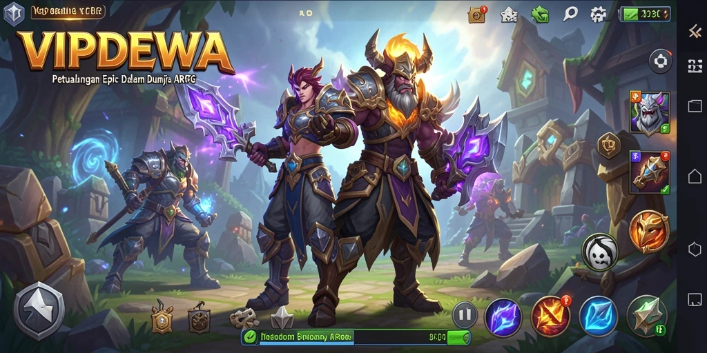 Tangkapan layar gameplay <strong>VIPDEWA</strong> menunjukkan aksi pertempuran yang dinamis.