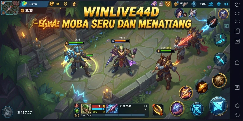 Gameplay seru di arena pertempuran WINLIVE4D