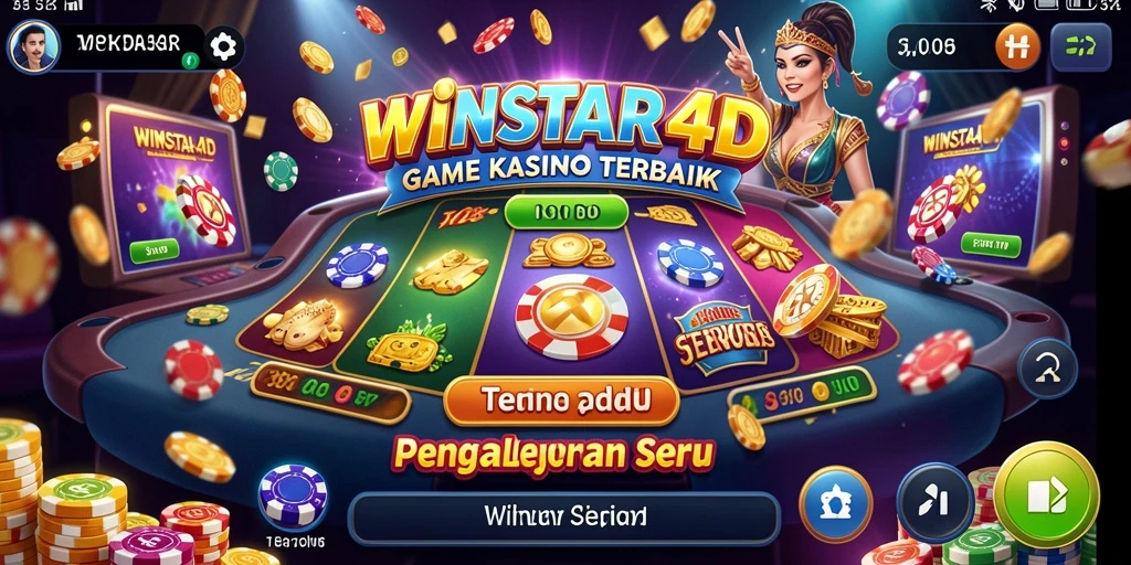 Screenshot gameplay WINSTAR4D menampilkan suasana Kasino yang menarik.